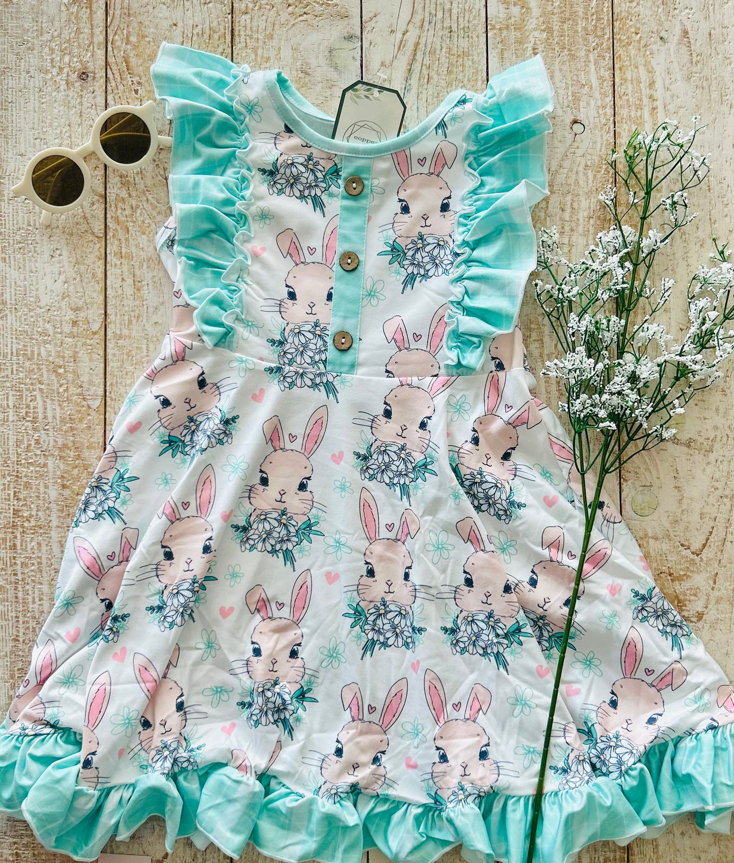 Teal Easter Dress