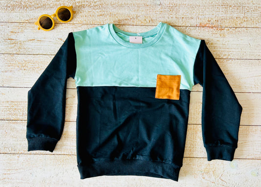 Black and Green Crewneck