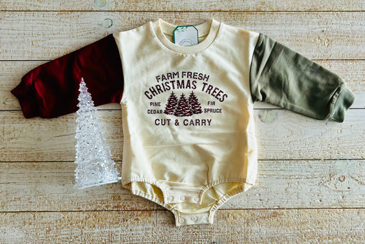 Two Tone Christmas Tree Sweater