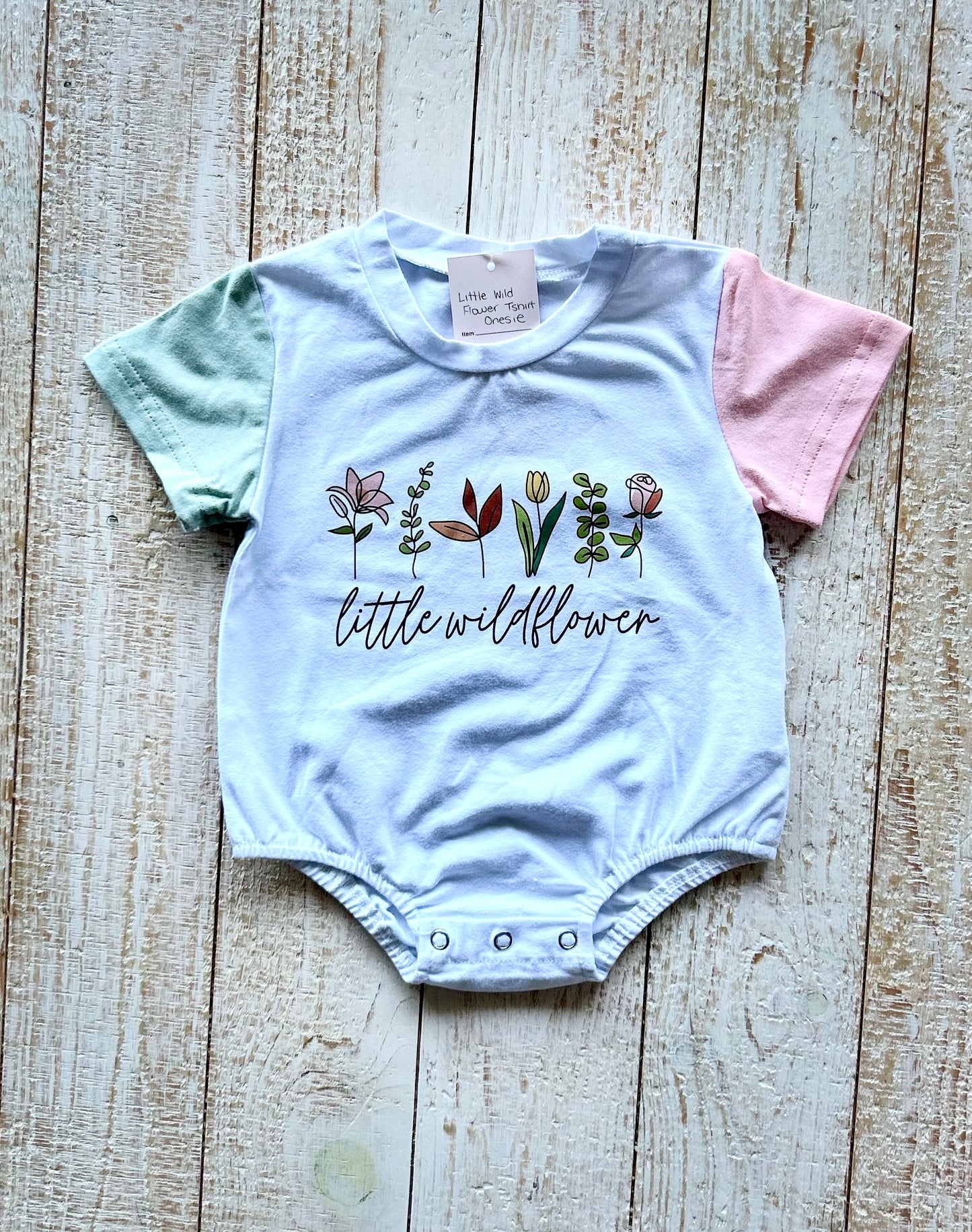 Little Wildflower Tshirt Onesie