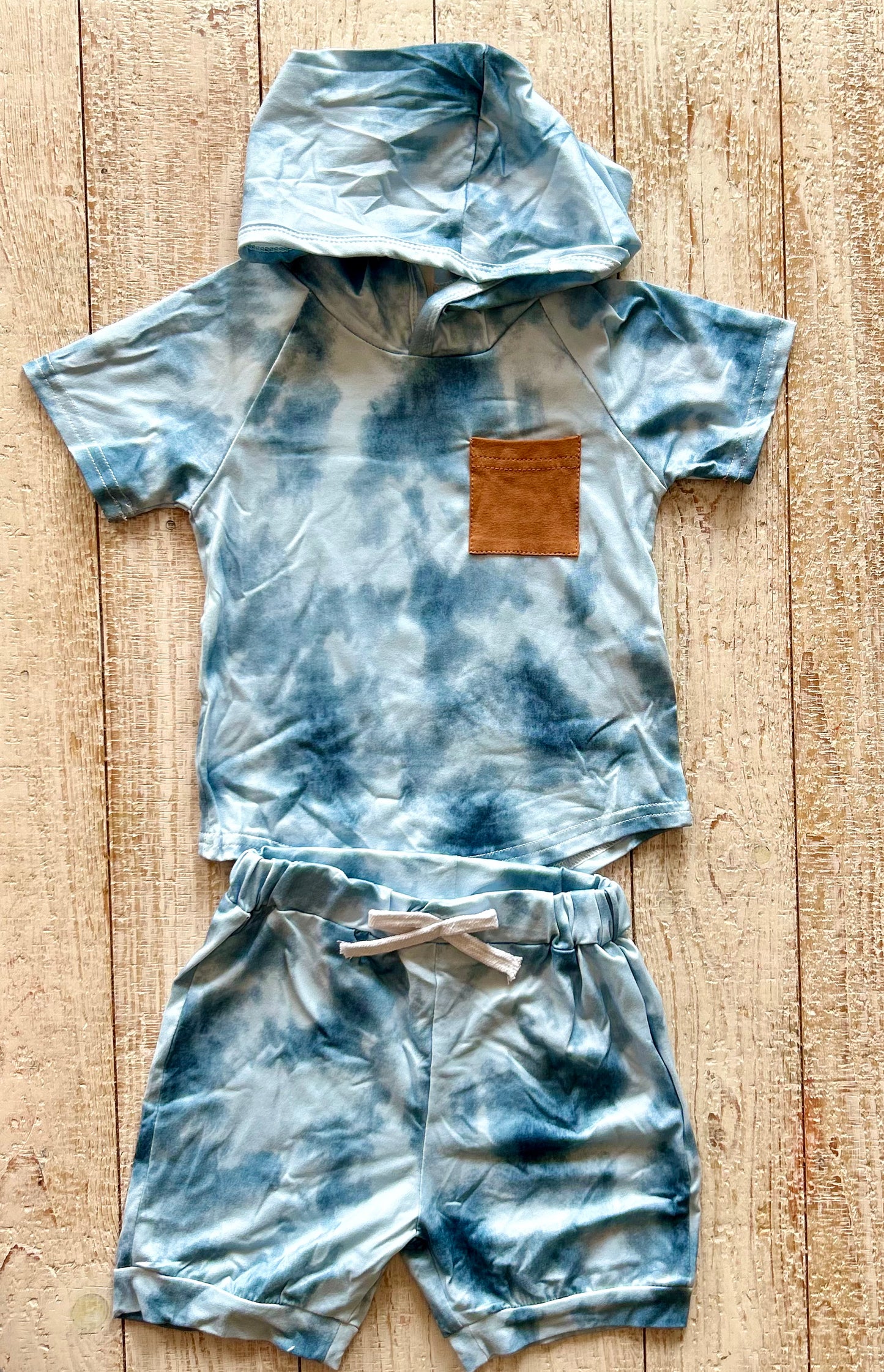 Acid Wash Short Set