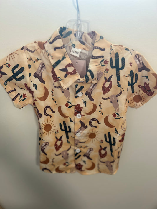 Horseshoe Button Up